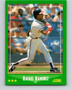 1988 Score #426 Rafael Ramirez VG Atlanta Braves 
