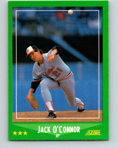 1988 Score #434 Jack O'Connor VG Baltimore Orioles 