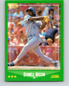 1988 Score #436 Donell Nixon VG RC Rookie Seattle Mariners 