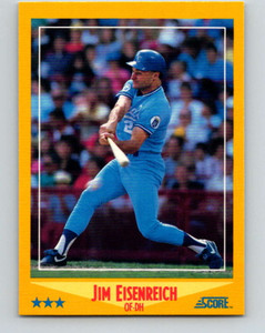 1988 Score #456 Jim Eisenreich VG Kansas City Royals 