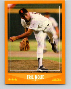 1988 Score #568 Eric Nolte VG RC Rookie San Diego Padres 