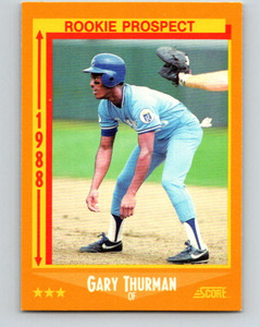 1988 Score #631 Gary Thurman RP VG Kansas City Royals 