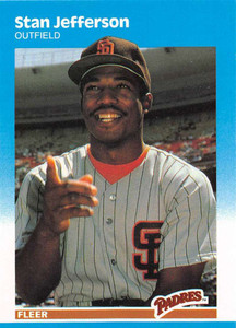 1987 Fleer Update #U-53 Stan Jefferson NM-MT San Diego Padres 