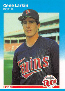 1987 Fleer Update #U-59 Gene Larkin NM-MT RC Rookie Minnesota Twins 