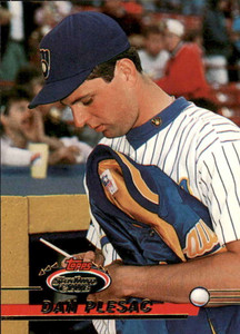 1993 Stadium Club #24 Dan Plesac VG Milwaukee Brewers 
