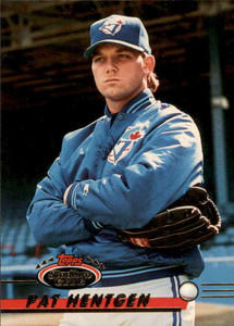 1993 Stadium Club #26 Pat Hentgen VG Toronto Blue Jays 
