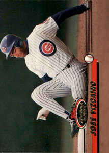 1993 Stadium Club #68 Jose Vizcaino VG Chicago Cubs 