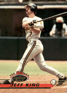 1993 Stadium Club #93 Jeff King VG Pittsburgh Pirates 