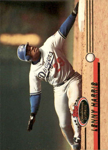 1993 Stadium Club #98 Lenny Harris VG Los Angeles Dodgers 