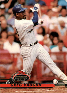 1993 Stadium Club #122 Greg Vaughn VG Milwaukee Brewers 