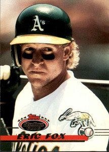 1993 Stadium Club #131 Eric Fox VG Oakland Athletics 