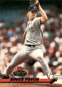 1993 Stadium Club #193 Roger Pavlik VG Texas Rangers 