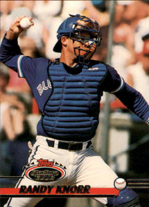 1993 Stadium Club #321 Randy Knorr VG Toronto Blue Jays 