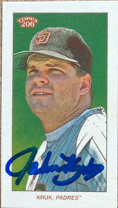 John Kruk Autographed 2022 Topps 206 #NNO San Diego Padres Card
