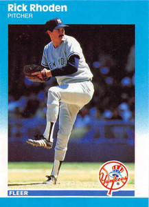 1987 Fleer Update #U-103 Rick Rhoden NM-MT New York Yankees 