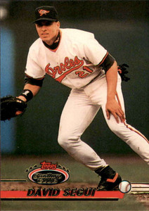 1993 Stadium Club #479 David Segui VG Baltimore Orioles 
