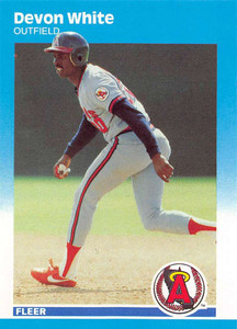 1987 Fleer Update #U-123 Devon White NM-MT California Angels 