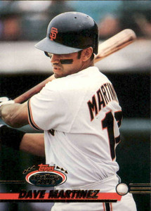 1993 Stadium Club #640 Dave Martinez VG San Francisco Giants 