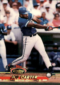 1993 Stadium Club #749 Joe Carter MC VG Toronto Blue Jays 