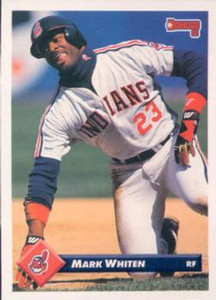 1993 Donruss #97 Mark Whiten VG Cleveland Indians 
