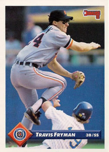 1993 Donruss #127 Travis Fryman VG Detroit Tigers 