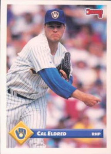 1993 Donruss #131 Cal Eldred VG Milwaukee Brewers 