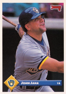 1993 Donruss #207 John Jaha VG Milwaukee Brewers 