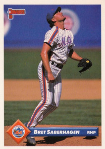 1993 Donruss #222 Bret Saberhagen VG New York Mets 