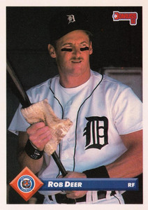1993 Donruss #231 Rob Deer VG Detroit Tigers 