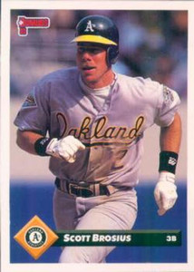 1993 Donruss #419 Scott Brosius VG Oakland Athletics 