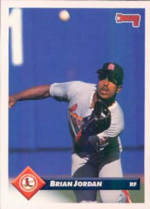 1993 Donruss #442 Brian Jordan VG St. Louis Cardinals 
