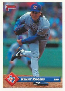 1993 Donruss #509 Kenny Rogers VG Texas Rangers 