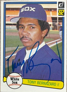 Tony Bernazard Autographed 1982 Donruss #143