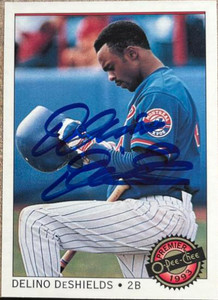 Delino DeShields Autographed 1993 O-Pee-Chee Premier #7