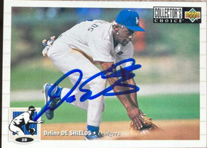 Delino DeShields Autographed 1994 Collector's Choice #524