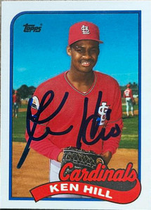 Ken Hill Autographed 1989 Topps Traded #50T