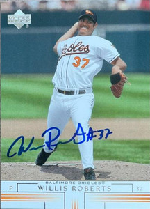 SOLD 139139 Willis Roberts Autographed 2002 Upper Deck #139
