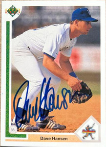 Dave Hansen Autographed 1991 Upper Deck #4