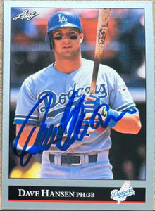 Dave Hansen Autographed 1992 Leaf #389