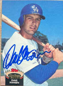 Dave Hansen Autographed 1992 Stadium Club #36