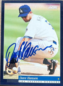 Dave Hansen Autographed 1994 Score #259