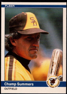 1984 Fleer Update #112 Champ Summers NM San Diego Padres 