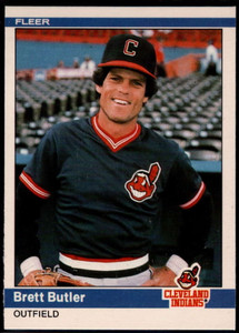 1984 Fleer Update #21 Brett Butler NM Cleveland Indians 
