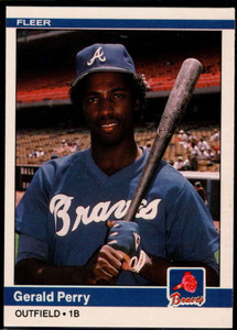 1984 Fleer Update #92 Gerald Perry NM Atlanta Braves 