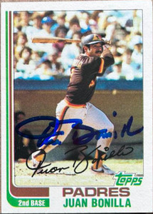 Juan Bonilla Autographed 1982 Topps #464 Rookie Card 