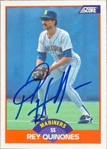 Rey Quinones Autographed 1989 Score #361