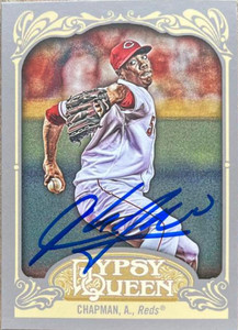 Aroldis Chapman Autographed 2012 Topps Gypsy Queen #7