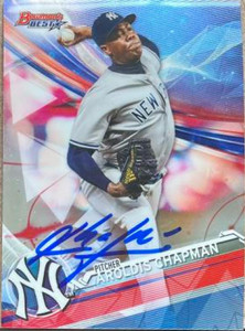 Aroldis Chapman Autographed 2017 Bowman's Best #45