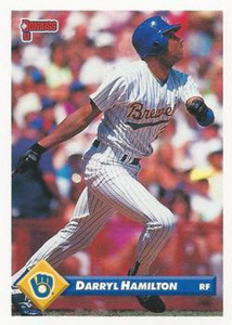 1993 Donruss #527 Darryl Hamilton VG Milwaukee Brewers 