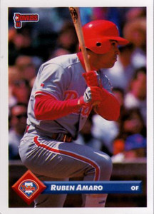 1993 Donruss #488 Ruben Amaro VG Philadelphia Phillies 
